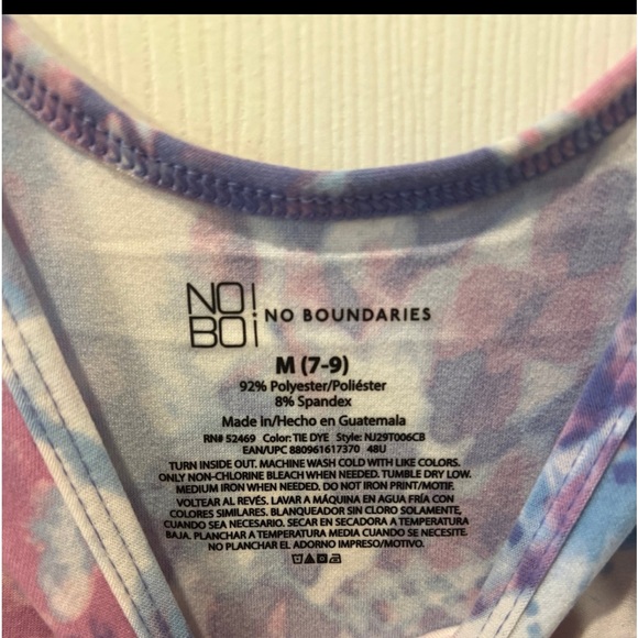 Girls tie dye tank size M super soft like new - Picture 3 of 3